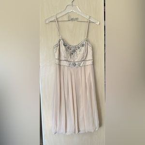 Champagne Gemmed Dress- Feel like a pretty princess